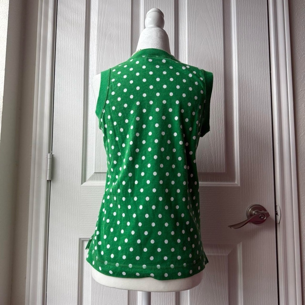 Polka Dot Sleeveless Top - Picture 5 of 6